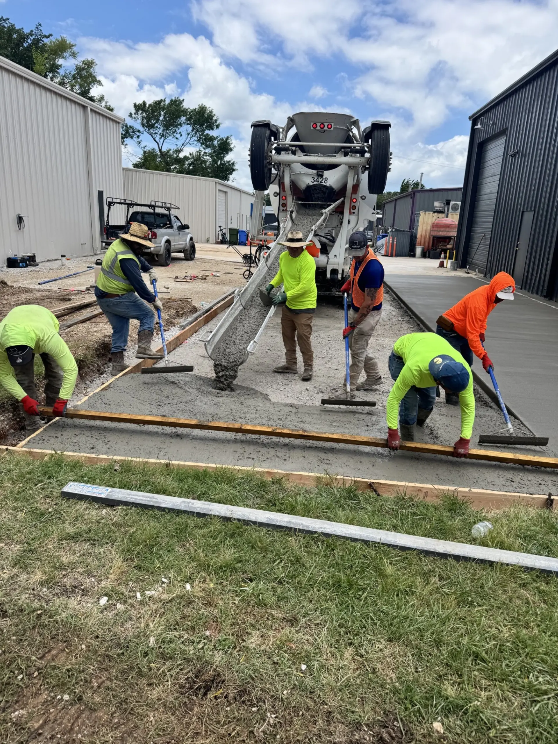 Concrete paving at Fossil Cove in Fayetteville, Arkansas